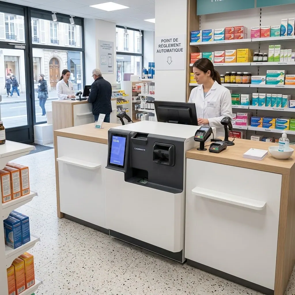 Pharmacie, monnayeur SelfPay