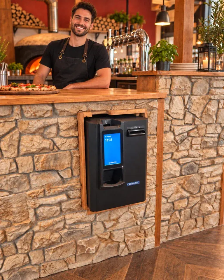 Pizzeria, monnayeur SelfPay